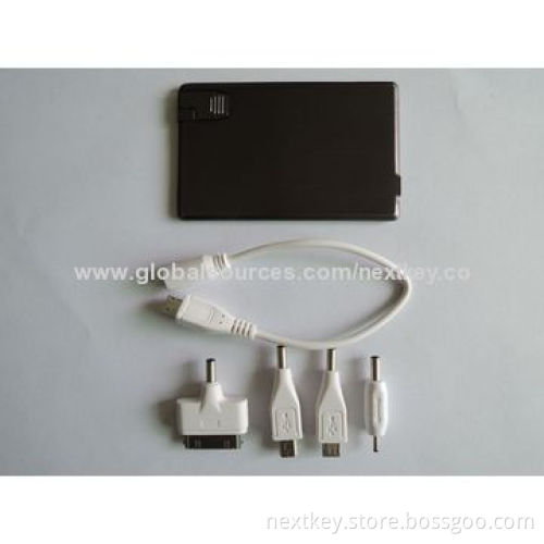 1,000mAh Portable Power Station for iPhone with U-disk Function, 5V/1,000mA Output